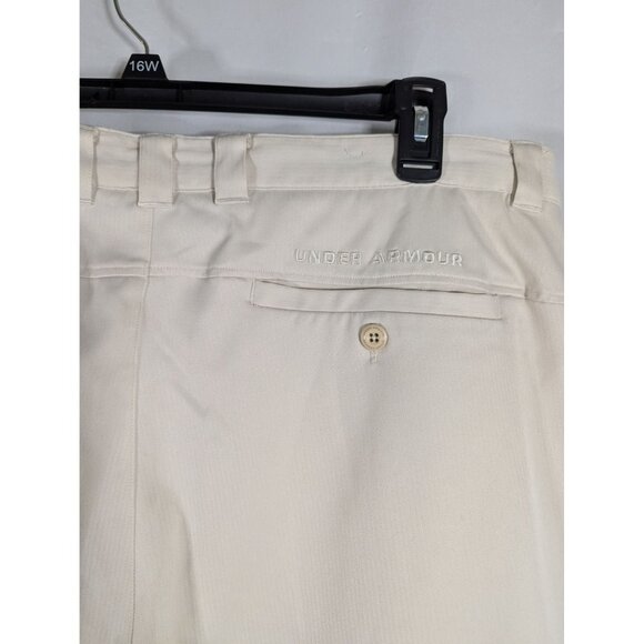 Under Armour Mens Performance Khaki Dress Pants 40R Relaxed Fit Moisture-Wicking - Picture 3 of 5